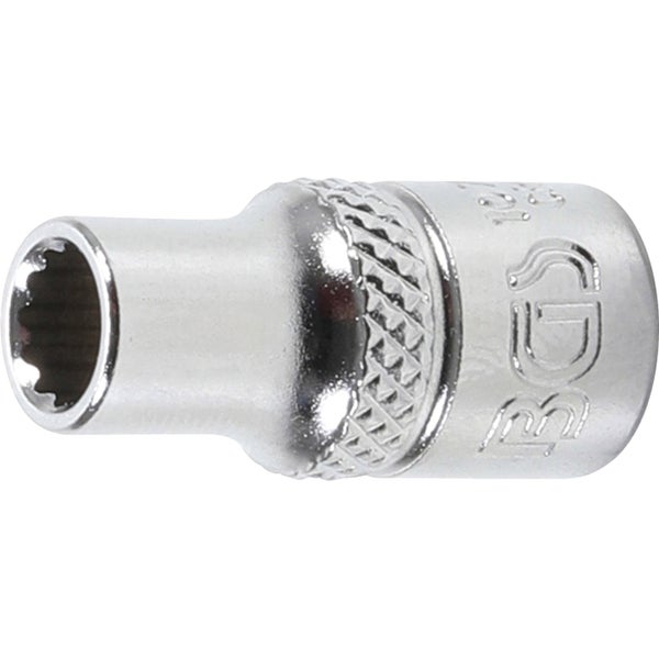 BGS Steckschlüssel-Einsatz Zwölfkant Antrieb Innenvierkant 6,3 mm (1/4) SW 5,5 mm - 10772