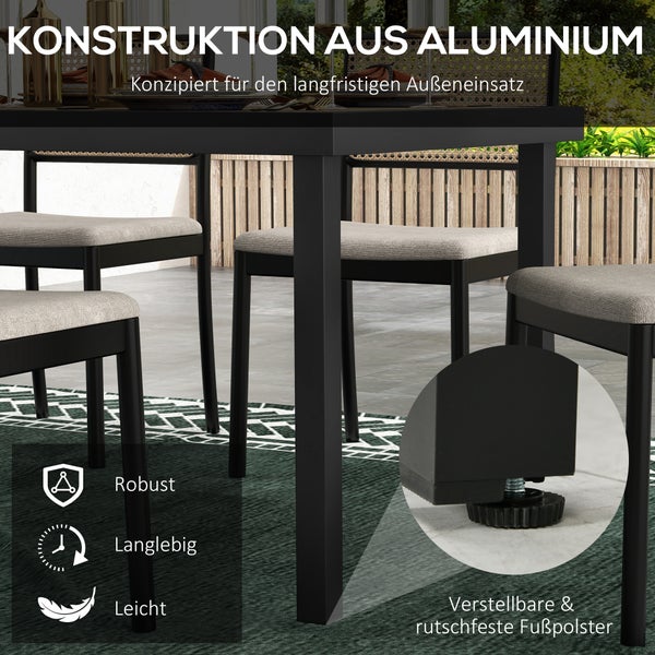 Gründungspaket für Gerätehaus zur Bodenmontage einer Platte, Maße 1,45 mal 0,78 Meter.