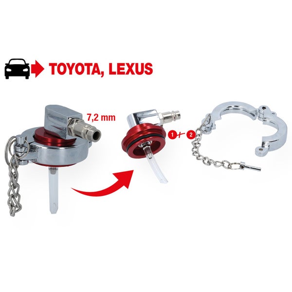 Adapter für Toyota und Lexus mit 7,2 Millimeter Durchmesser