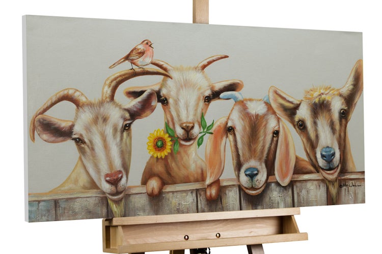 Handgemaltes Gemälde Acrylfarbe 100x50cm Braun