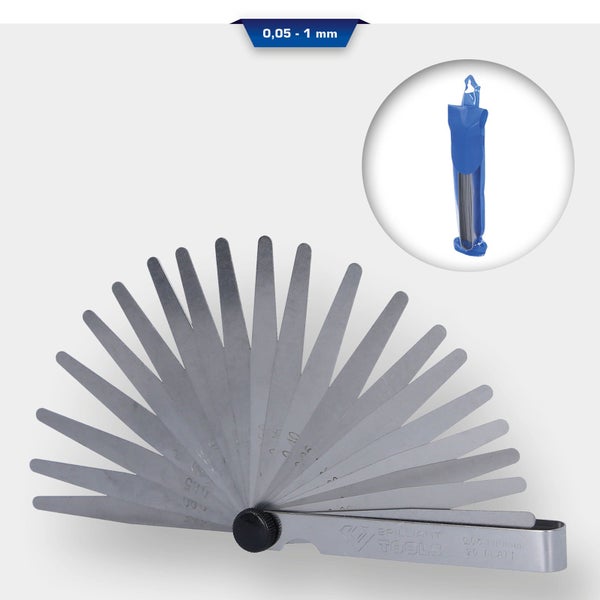 BRILLIANT TOOLS Präzisions-Fühlerlehre 0,05 - 1 mm - BT114901