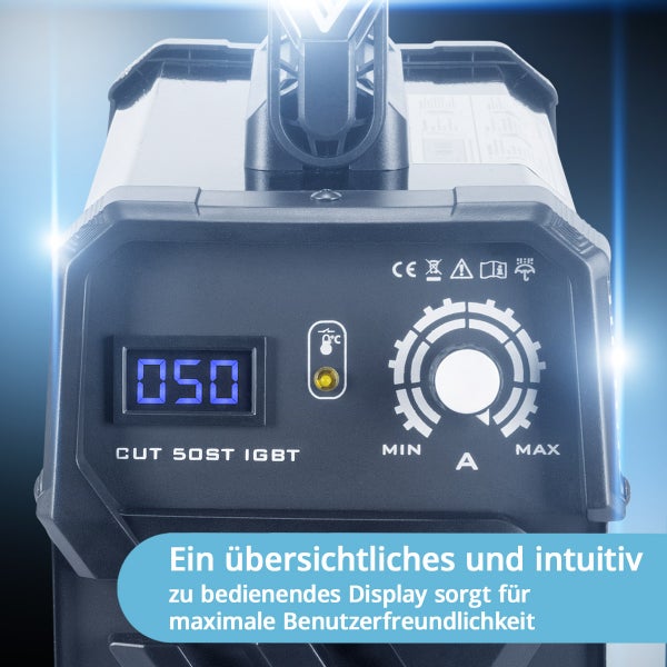 STAHLWERK Plasmaschneider CUT 50 ST IGBT mit 50 Ampere, bis 14mm Schneidleistung