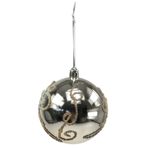 Weihnachtskugel mit dekorativem Muster zum Aufhängen