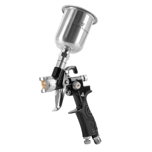 STAHLWERK HVLP Lackierpistole SG-125 ST mit 0,8 mm Düse und 125 ml Fließbecher