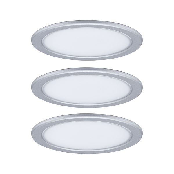 LED Unterschrankleuchte Pukk 3x3,5W 65mm 3x210lm 230V rund Chrom matt