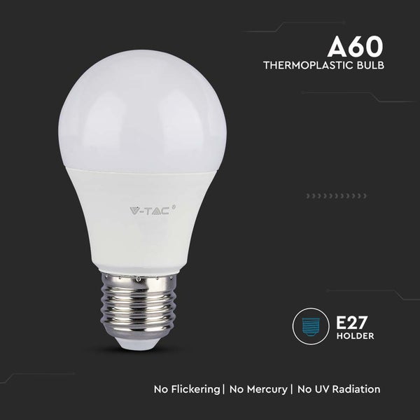 V-TAC VT-211-N - E27 LED-Lampen - GLS - Samsung - IP20 - Weiß - 10.5W - 1055 Lumen - 3000K - 5