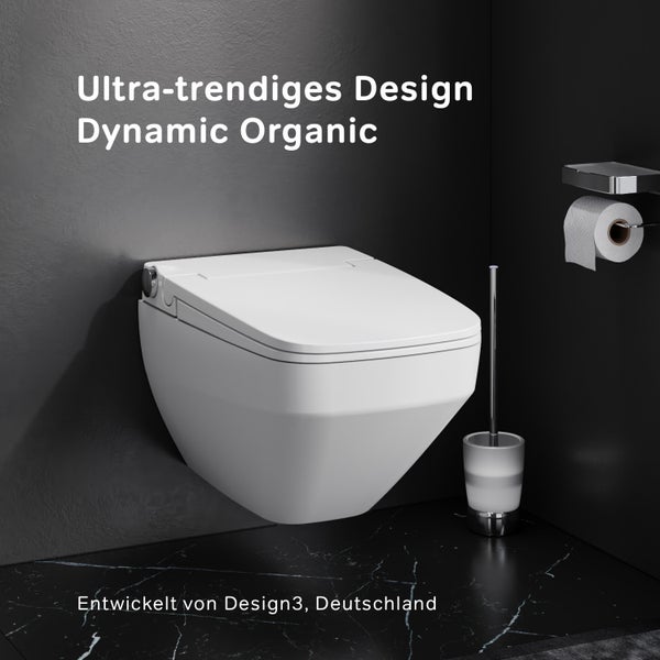 AM.PM Wand-WC  Wand-WC mit TouchReel E-Sitz, Sitzheizung und Beleuchtung Inspire V2.0 FlashClean Tiefspül-WC Spülrandlos CCCIB1700SCAG Inspire 2.0