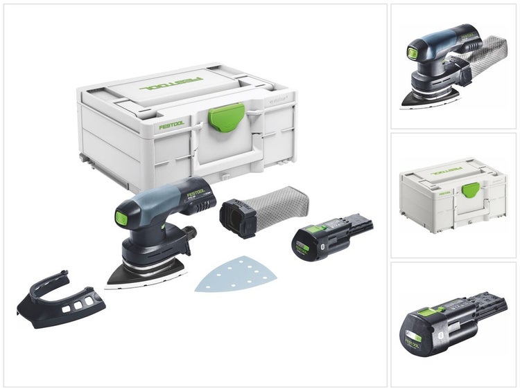 Festool DTSC 400-Basic Akku Deltaschleifer 18 V 100 x 150 mm Brushless + 1x Akku 3,0 Ah + Systainer - ohne Ladegerät