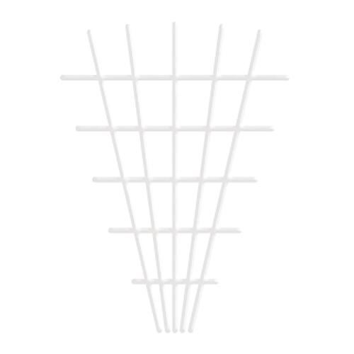 PROREGAL Pflanzstab, V-Form, 145x5x75cm, 4/4,7mm, weiß