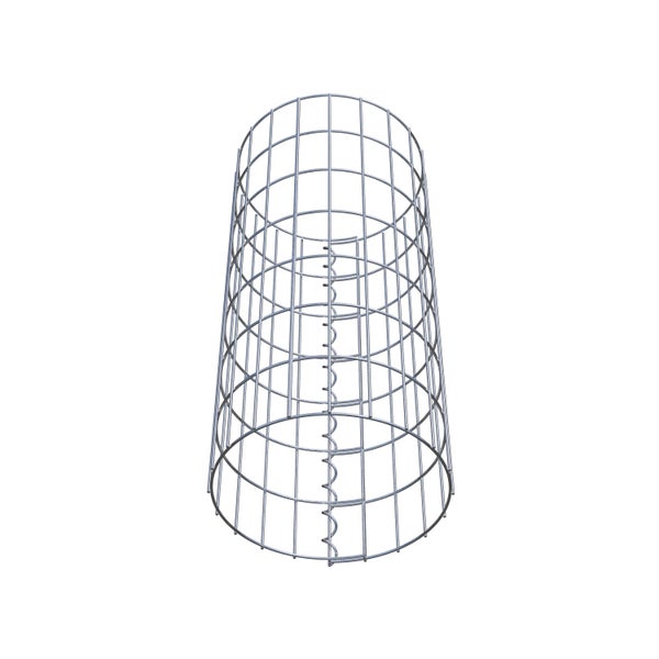 Gabionensäule Durchmesser 32 cm, MW 5 x 10 cm rund - Höhe: 0,70 m