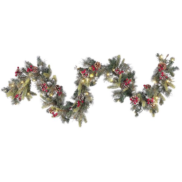 Weihnachtsgirlande LED PAIMIO 180 cm Grün