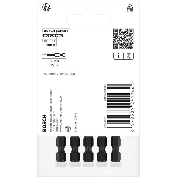 Bosch PRO P2R2 Impact Bit 55 mm 5-tlg. - 2608522527