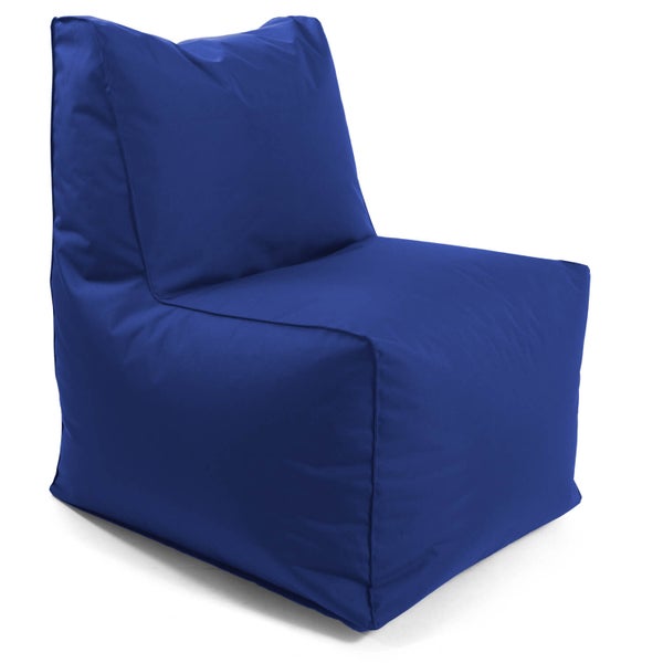 Outdoor Sitzsack-Sessel für Balkon und Garten 'Der Ruhepol', Bean Bag mit EPS-Perlen Füllung, Sessel, Zockerstuhl, Zockersessel, Gaming Sitzsack oder leichter Relaxsessel, Dunkelblau