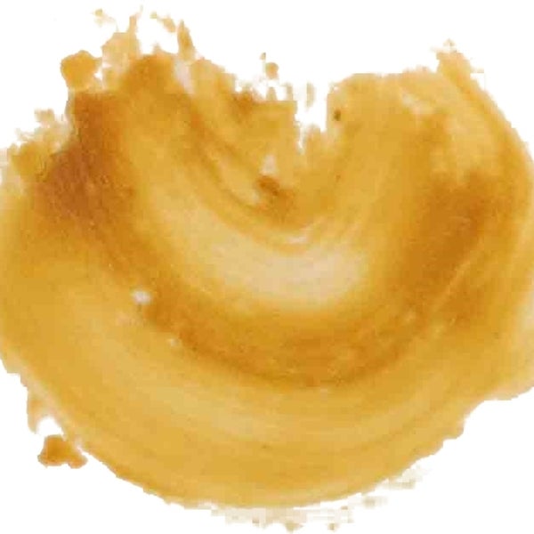 Gelbe Farbprobe für Farbmischmaschine