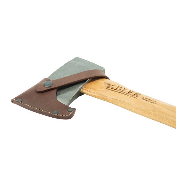 Adler Beil mit Holzstiel und Lederschneidenschutz