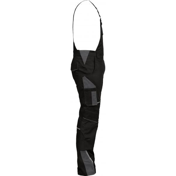 Leibwächter Latzhose Arbeitshose, schwarz grau Gr. 26 Herren
