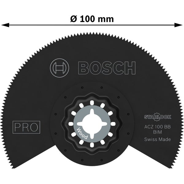 Bosch PRO ACZ 100 BB Blatt für Multifunktionswerkzeuge 100 mm - 2608669119