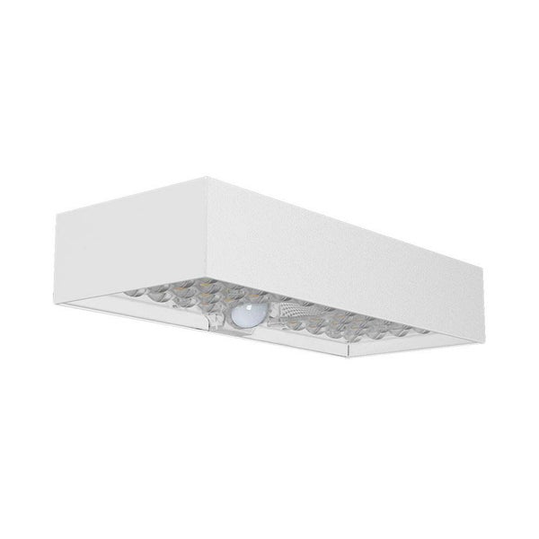 V-TAC VT-406S-W - Solar-Wandleuchten - Sensor - IP65 - Weißes Gehäuse - 900 Lumen - 4000K