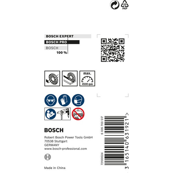 Bosch Experte, Bosch Pro, Bosch Logo, Papierverpackungssymbol