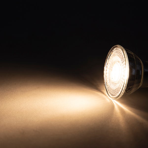 LED-Leuchtmittel GU10, 5 Watt, 300 Lumen, warmweiß, 2700 Kelvin, Reflektorlampe