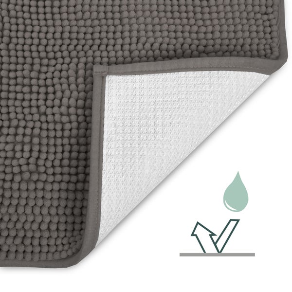 Beautissu BeauMare WR Vorleger Matte 50x50cm Anthrazit