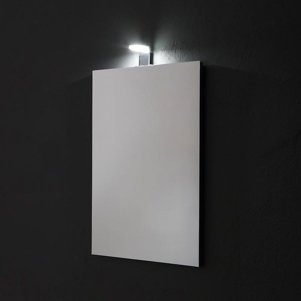 Reversibler rechteckiger Spiegel 50X70 CM kompett mit LED Wandleuchte