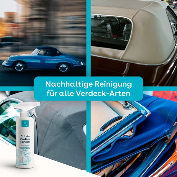 eco:fy Cabrio-Verdeck-Reiniger • nachhaltige Reinigung von Verschmutzungen