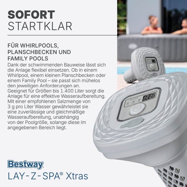 Bestway Lay-Z-Spa Xtras Salzwassersystem für Whirlpools und Pools