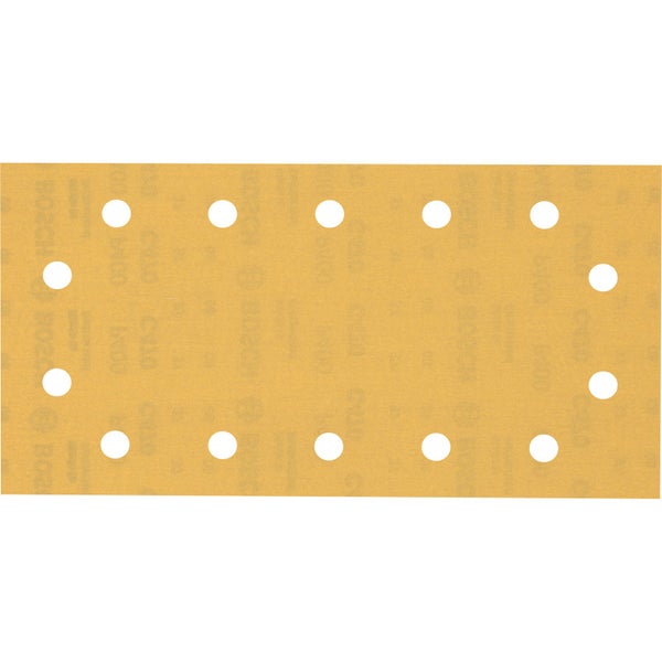 Bosch 50x Expert C470 Schleifpapier mit 14 Löchern für Schwingschleifer 115 x 230 mm G 400 - 2608900950