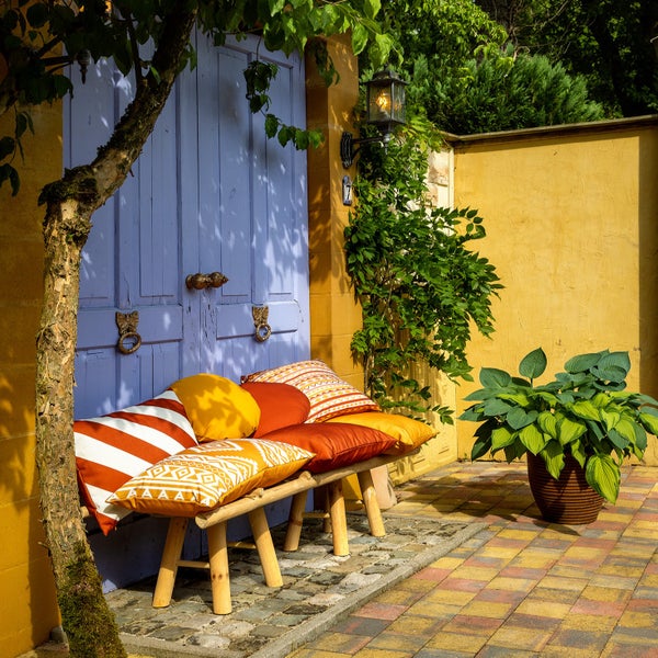 Santorini Outdoor Kissen - 40x60 cm Orange - Mit Reißverschluss