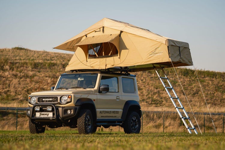 Adventurer160 Dachzelt 160x310 cm mit Matratze, 3D Mesh & Teleskopleiter