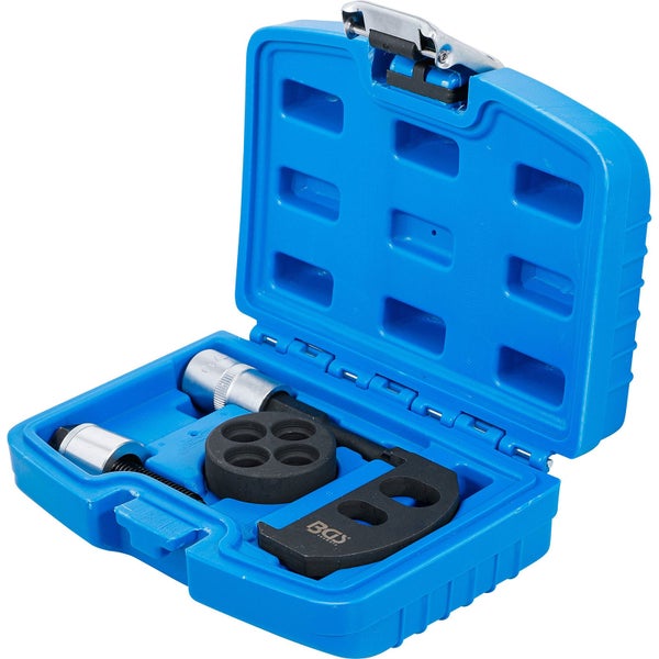 BGS Technic Werkzeugsatz in geöffnetem blauen Kunststoffkoffer