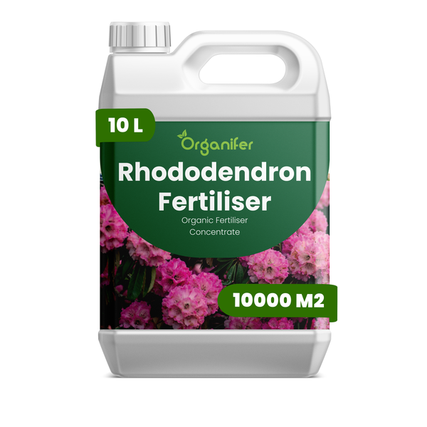 Organifer Rhododendron Dünger Bio-Flüssigdünger Konzentrat im 10 Liter Kanister für bis zu 10000 Quadratmeter.