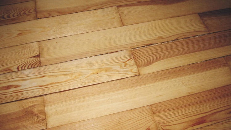 Holzboden mit Brettern