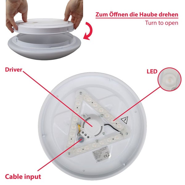 LED Bad-Deckenleuchte - Polaris