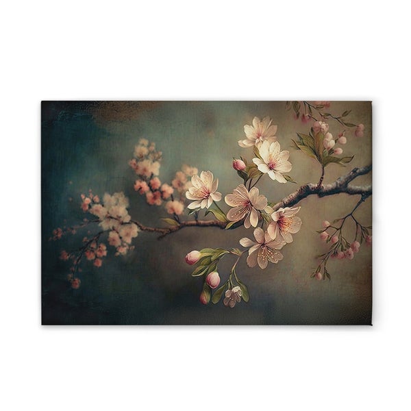 Dekorative Leinwand mit Kirschblütenmotiv