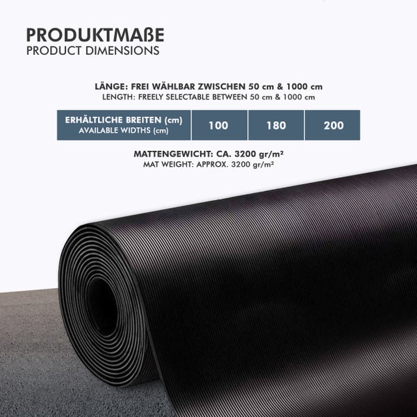 Karat SBR-Gummi Matte, 3 mm Stärke