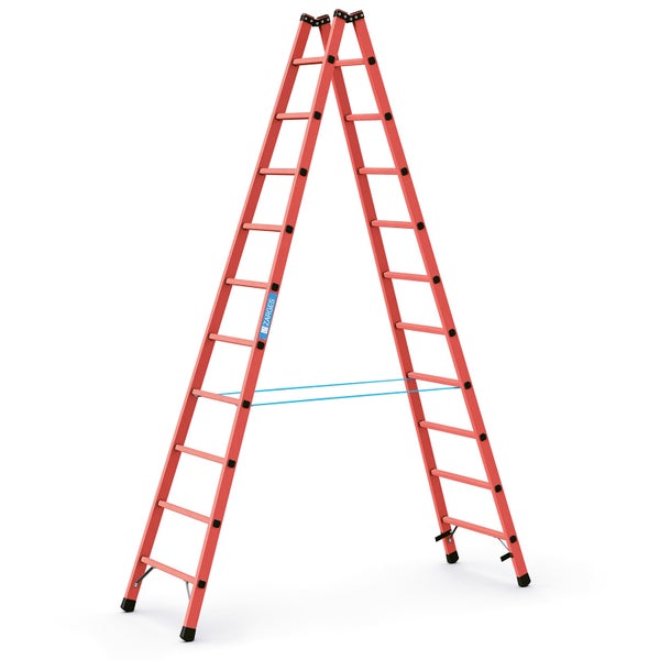 Zarges Stehleiter mit Sprossen