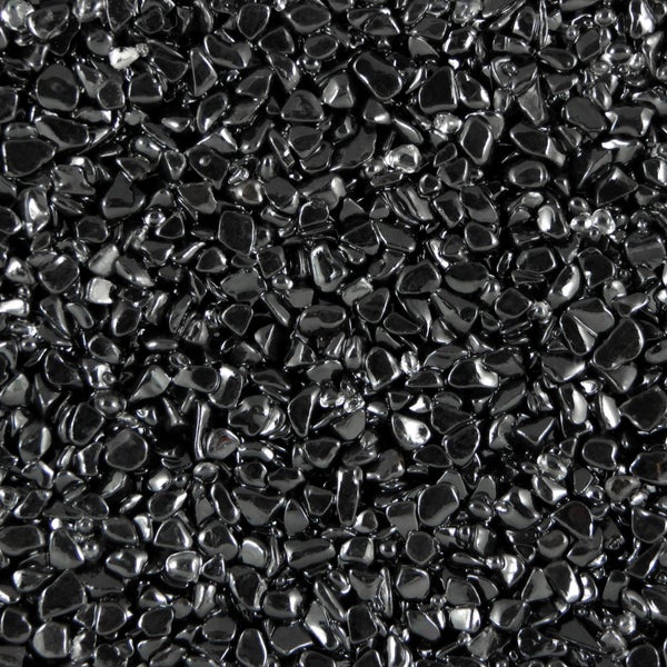 Terralith Glassteinteppich Vetro Transparente / Nero für 1 qm -außen-