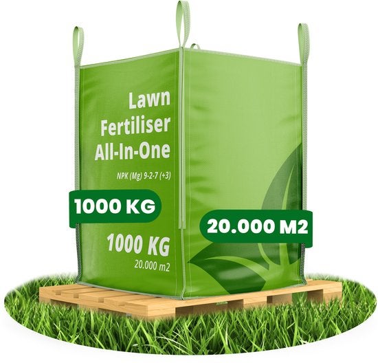 Rasendünger All-In-One (Große Tasche 1000 kg für 20.000 m2) - Organifer