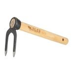 Unkrautstecher mit Adler Logo auf Holzstiel und Metallkopf für Gartenarbeiten