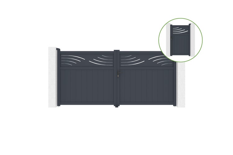 Küchenspüle mit Armatur und verchromtem Auslauf