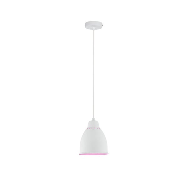 Neordic Set Pendelleuchte Hilla + LED Reflektor E27 Weiß dimmbar Metall / 230V 200lm 6,5W 1300K