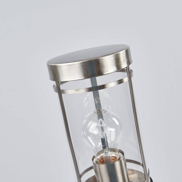 Lindby Djori (spritzwassergeschützt (Modern) in Alu aus Edelstahl (1 flammig, E27)