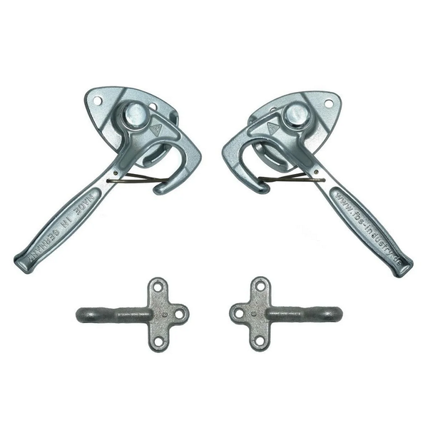 FBS Industry Winkelhebel-/ Bordwandverschluss Set Gr. 1 links & rechts mit Einfallösen