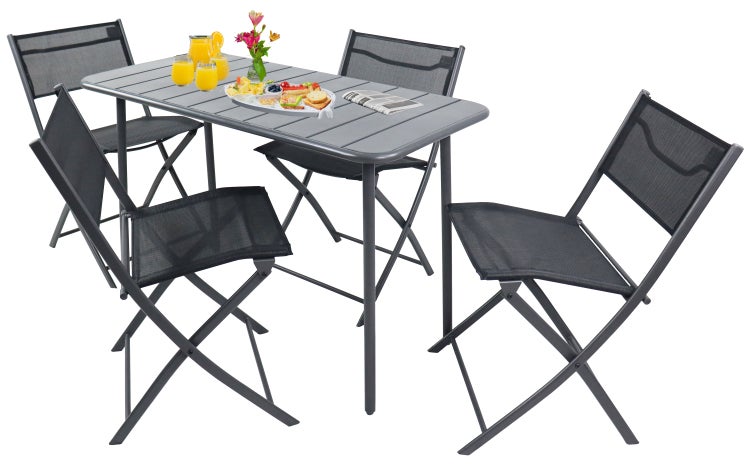 5 tlg. Bistroset Balkonset Gartenset Sumila 110x55