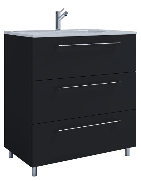 2-tlg. Waschplatz Waschtisch Badinos 3 Schublade