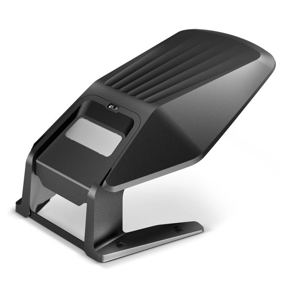 Rollgerüst mit zwei Arbeitsbühnen und Layher Logo