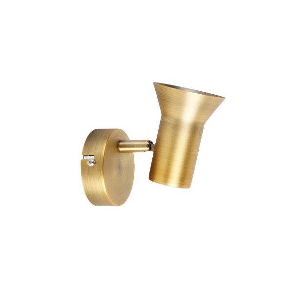 Messingfarbene Wandleuchte für den Innenbereich