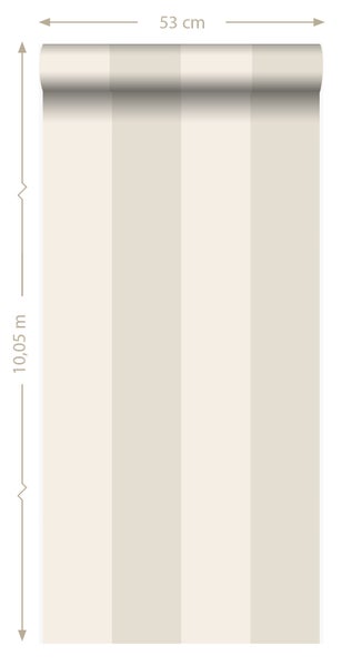Tapetenrolle mit Streifenmuster, 53 cm breit und 10,05 m lang